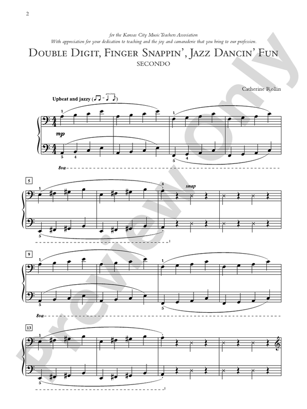 Dances for Two, Book 3: 5 Late Intermediate Piano Duets in Dance Styles - 1 Piano, 4 Hands (Digital Download)
