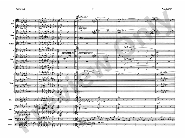 Children of Sanchez - Jazz Ensemble Conductor Score & Parts(Digital Download)