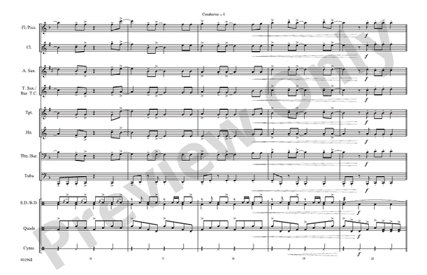 Part of Me – Marching Band Conductor Score & Parts (Digital Download)