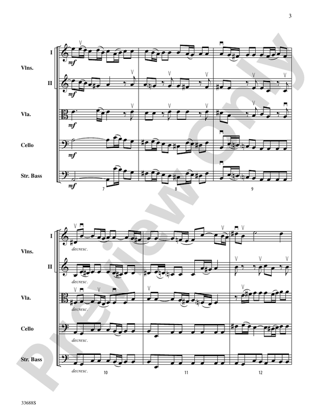 Prelude and Fugue in A Minor – String Orchestra Conductor Score & Parts (Digital Download)
