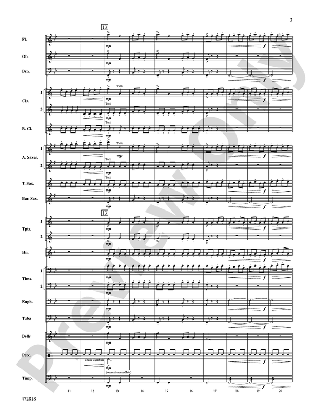 Farandole - Concert Band Conductor Score & Parts (Digital Download)
