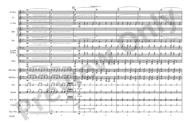 Die Another Day / Live and Let Die / James Bond Theme – Marching Band Conductor Score & Parts (Digital Download)