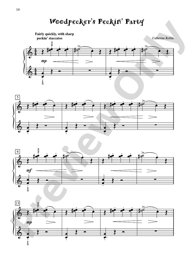 Woodpecker's Peckin' Party - Piano Solo (Digital Download)
