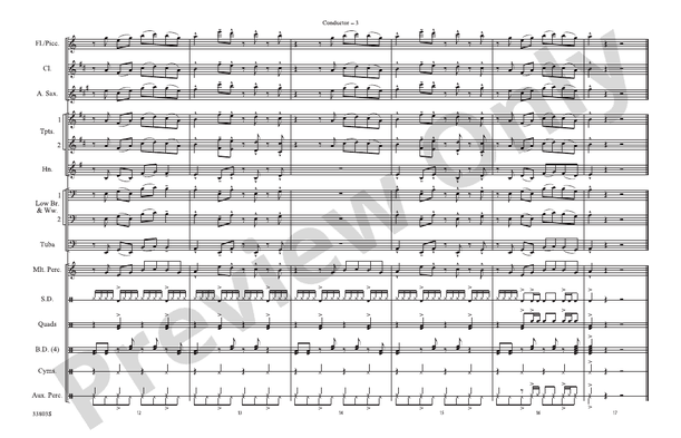 Shorties #16 – Marching Band Conductor Score & Parts (Digital Download)