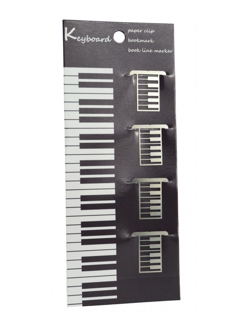 Paper Clips Pack of 4 Stainless Steel Keyboard