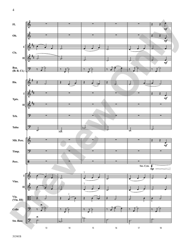 Courage – Full Orchestra Conductor Score & Parts (Digital Download)