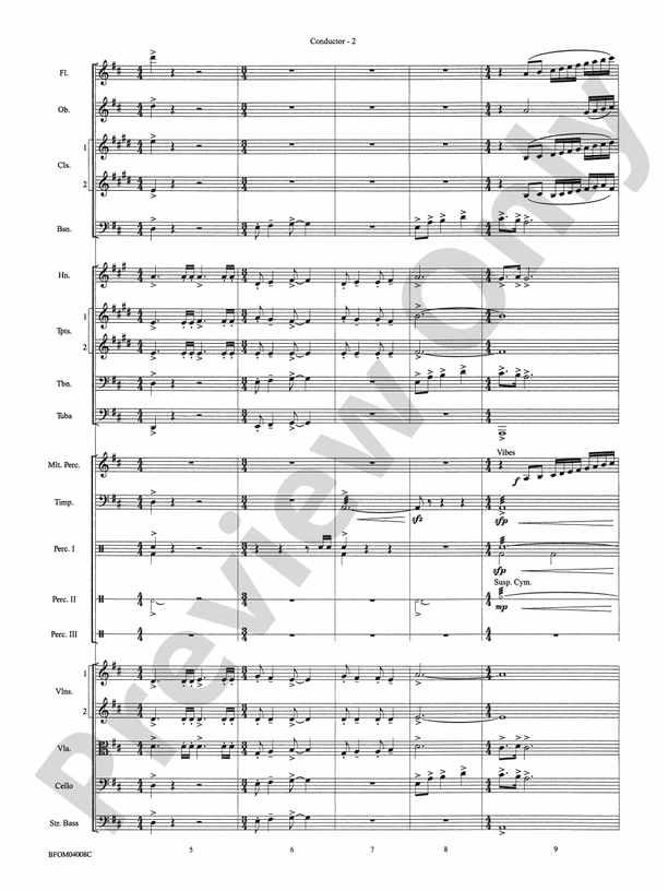 Bellingrath Gardens – Full Orchestra Conductor Score & Parts (Digital Download)
