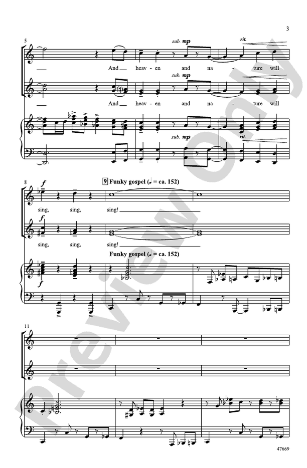 Joy to the World! – SSA Choral Octavo (Digital Download)