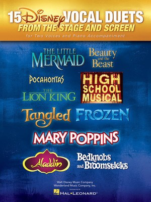 15 Disney Vocal Duets - from Stage and Screen for Two Voices and Piano Accompaniment - Various - Vocal Hal Leonard Vocal Duet
