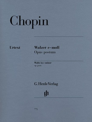Waltz e minor Op. post. - Frederic Chopin - Piano G. Henle Verlag Piano Solo