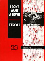I Don't Want A Lover - Texas - PVG (Digital Download)