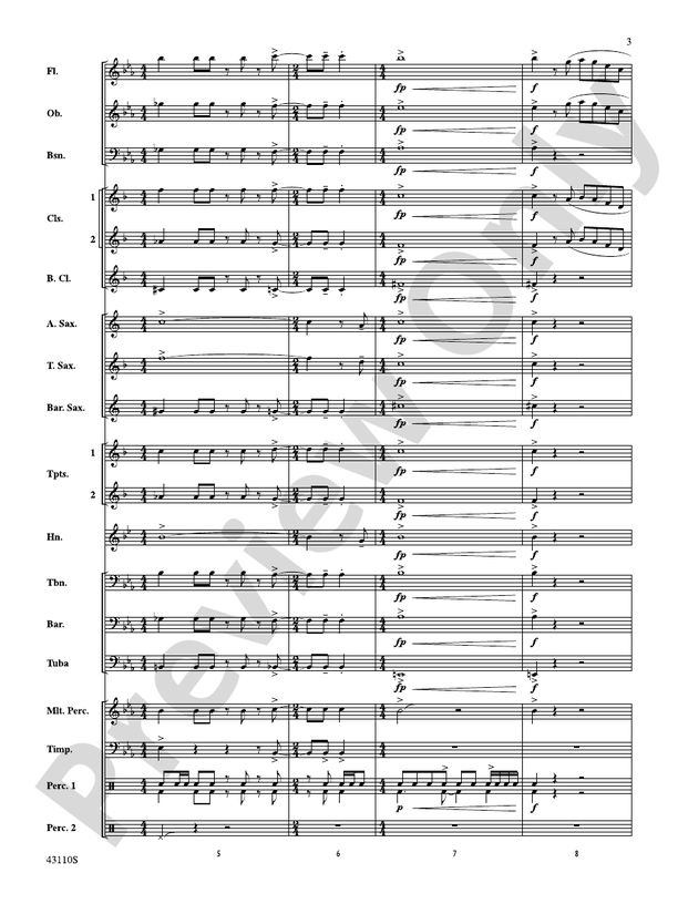 Onore! - Concert Band Conductor Score & Parts (Digital Download)