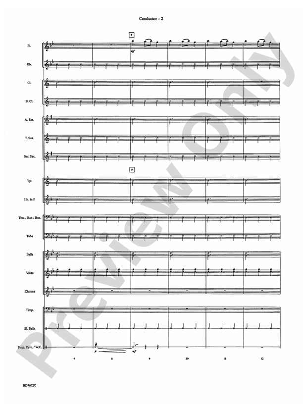 Ukrainian Bell Carol - Concert Band Conductor Score & Parts (Digital Download)