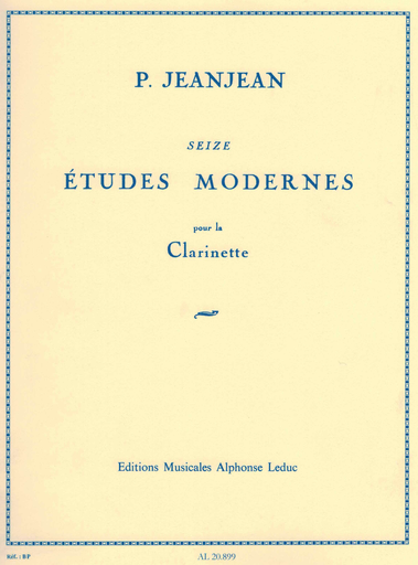 Jeanjean - 16 Moder Etudes - Clarinet Solo Leduc AL20899