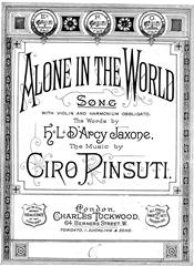 Alone In The World - G Major Vocal/Piano (Digital Download)