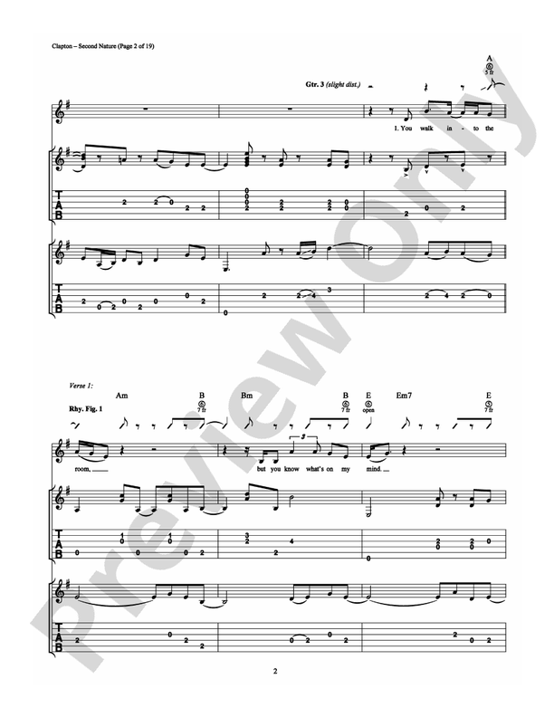 Second Nature - Guitar TAB (Digital Download)