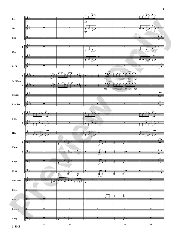 Escapade! - Concert Band Conductor Score & Parts(Digital Download)