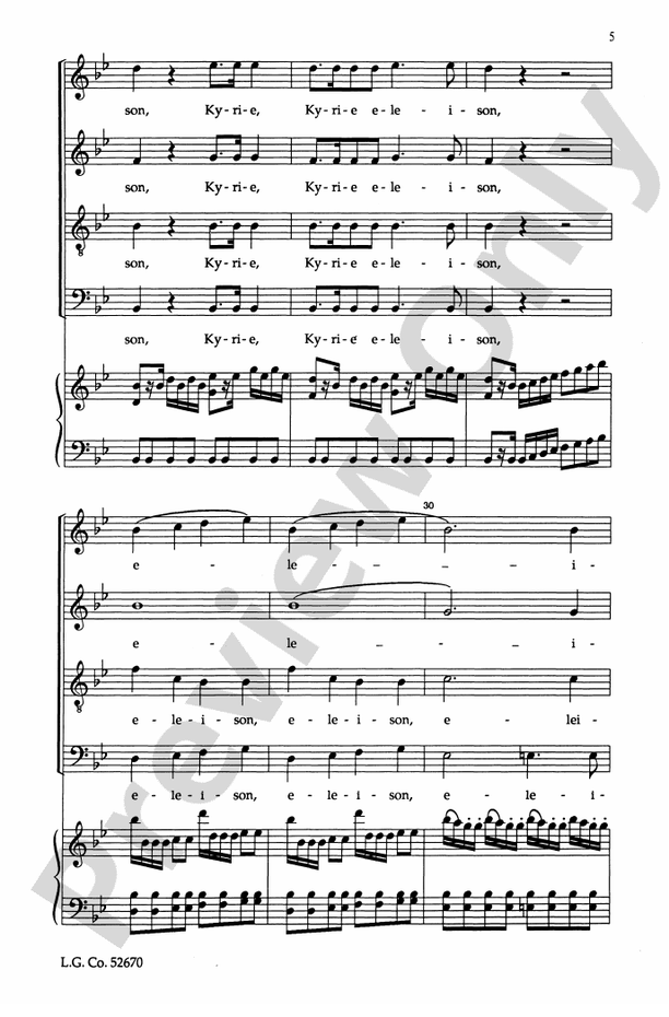 Kyrie - Luigi Boccherini – SATB Choral Octavo (Digital Download)