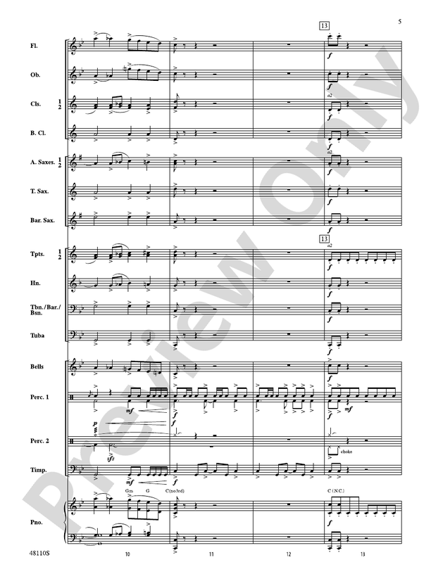 Escape from Thunder Mountain - Concert Band Conductor Score & Parts (Digital Download)