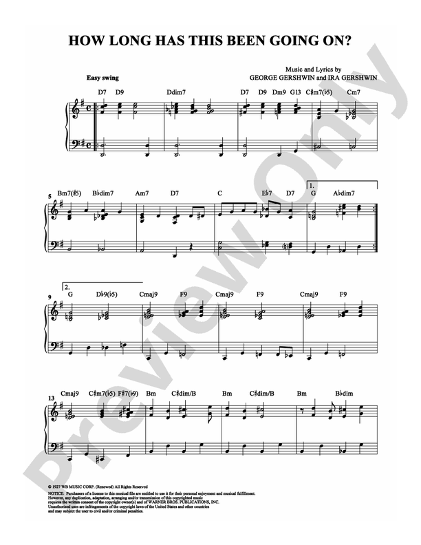 How Long Has This Been Going On? - DSM-PS-0008626 - Piano (Digital Download)