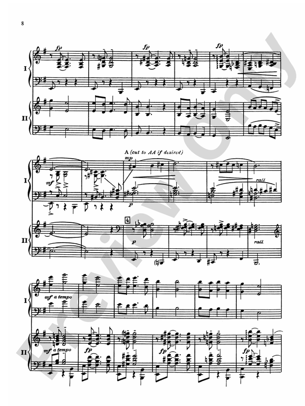 Porgy and Bess Fantasy - 2 Piano, 4 Hands (Digital Download)