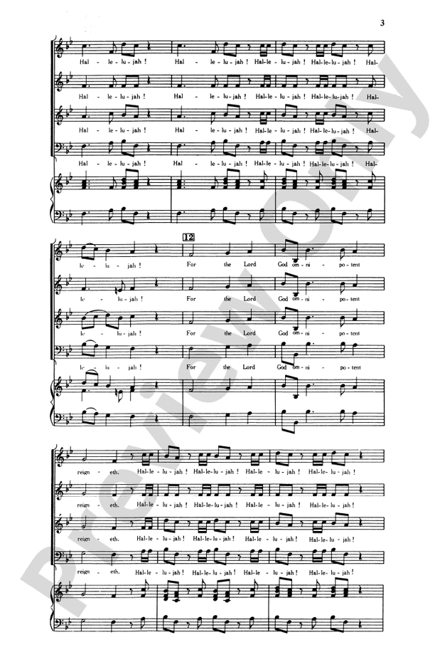 Hallelujah Chorus – SATB Choral Octavo (Digital Download)