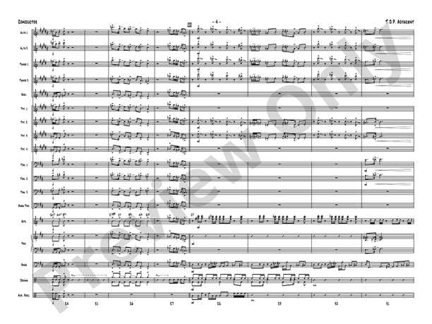 T.O.P. Adjacent – Jazz Ensemble Conductor Score & Parts (Digital Download)