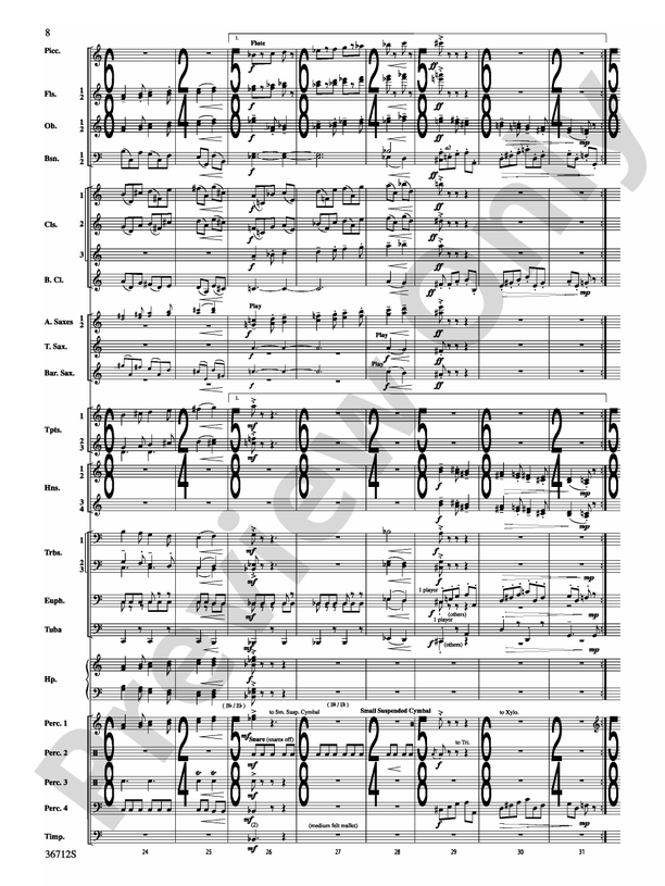 Gloria - Concert Band Conductor Score & Parts (Digital Download)