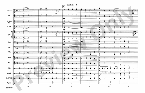 Sleigh Ride – Marching Band Conductor Score & Parts (Digital Download)