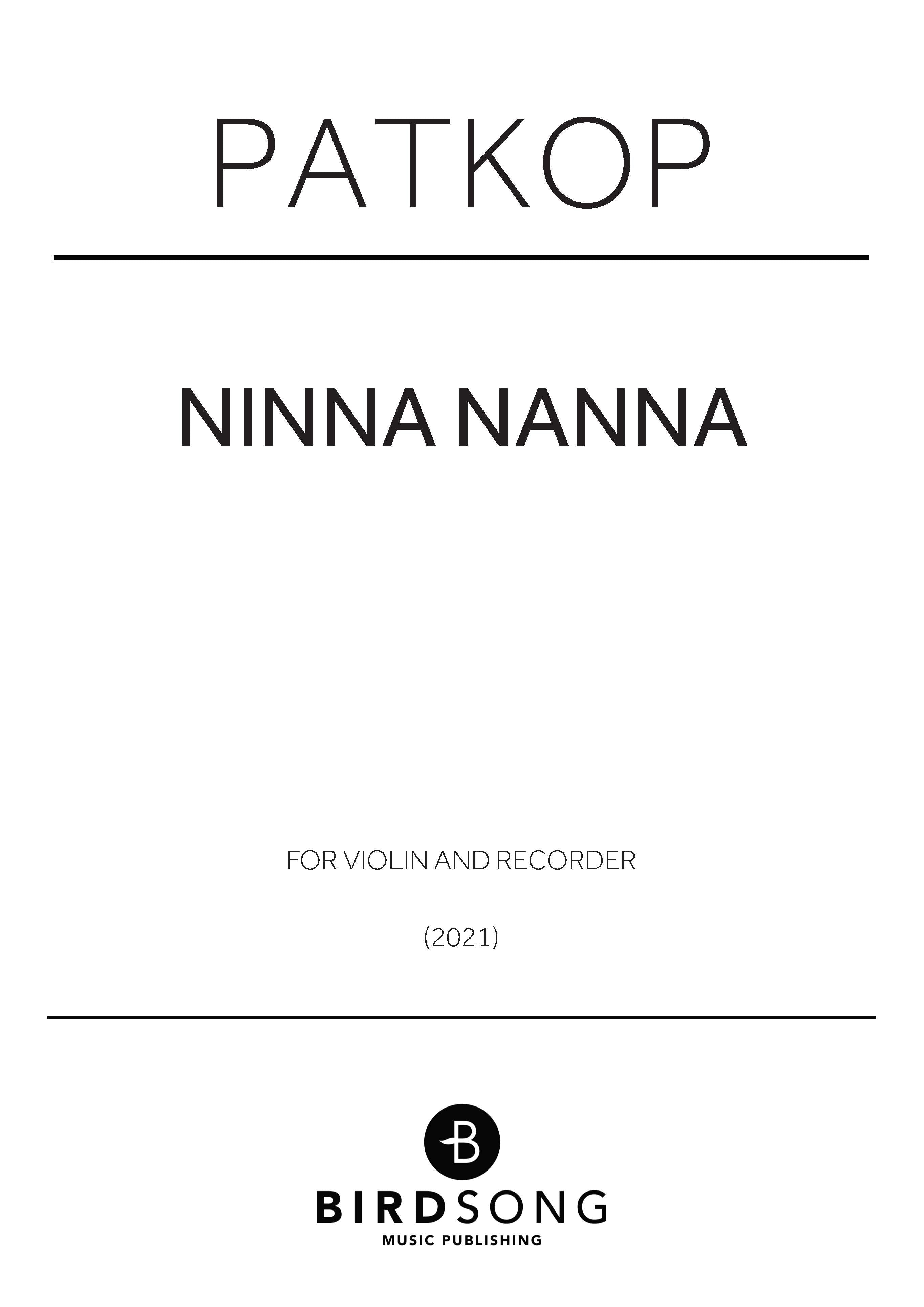 ninna nanna - Violin, Recorder Duet (Digital Download)