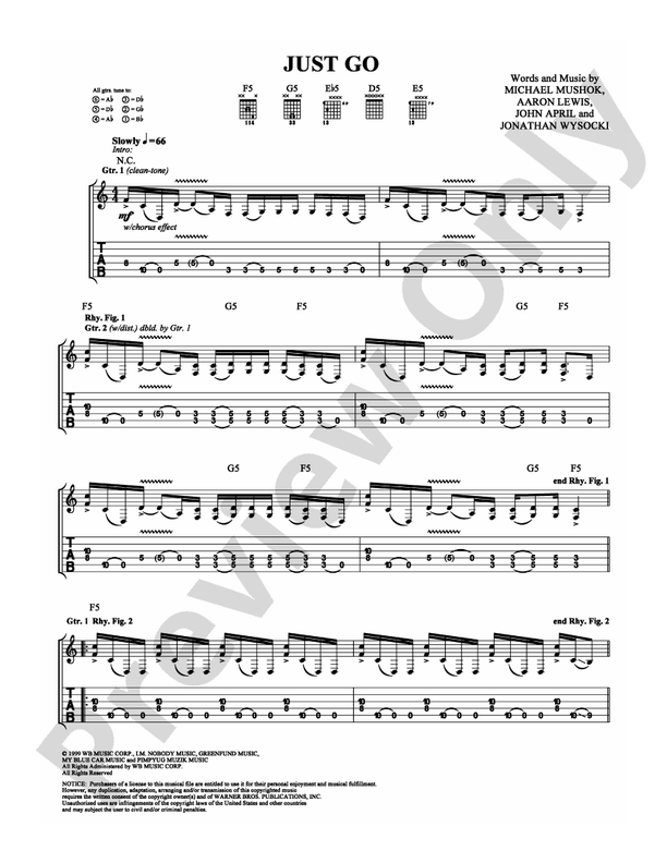 Just Go - Guitar TAB (Digital Download)