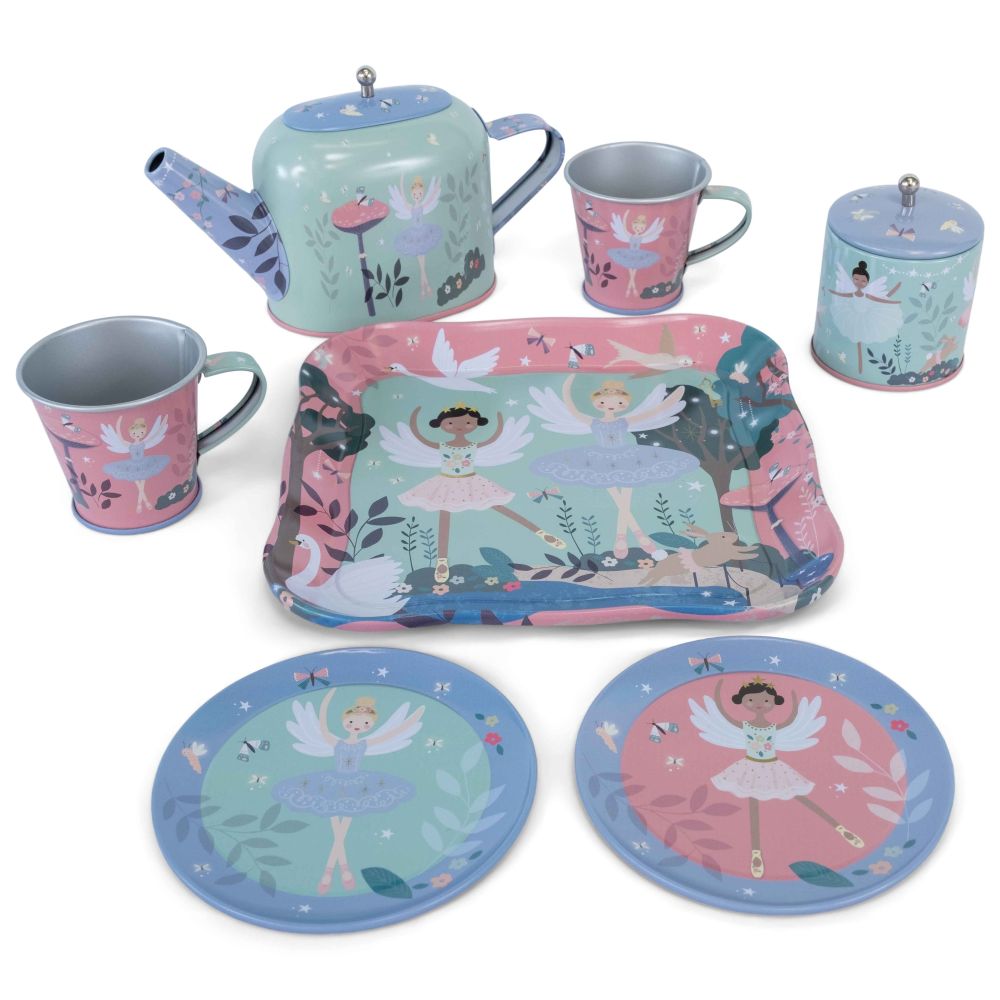 Enchanted Ballet Teaset 9 Pieces