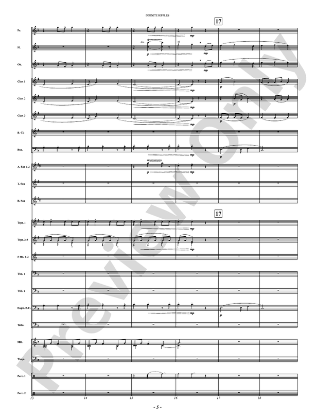Infinite Ripples - Concert Band Conductor Score & Parts(Digital Download)