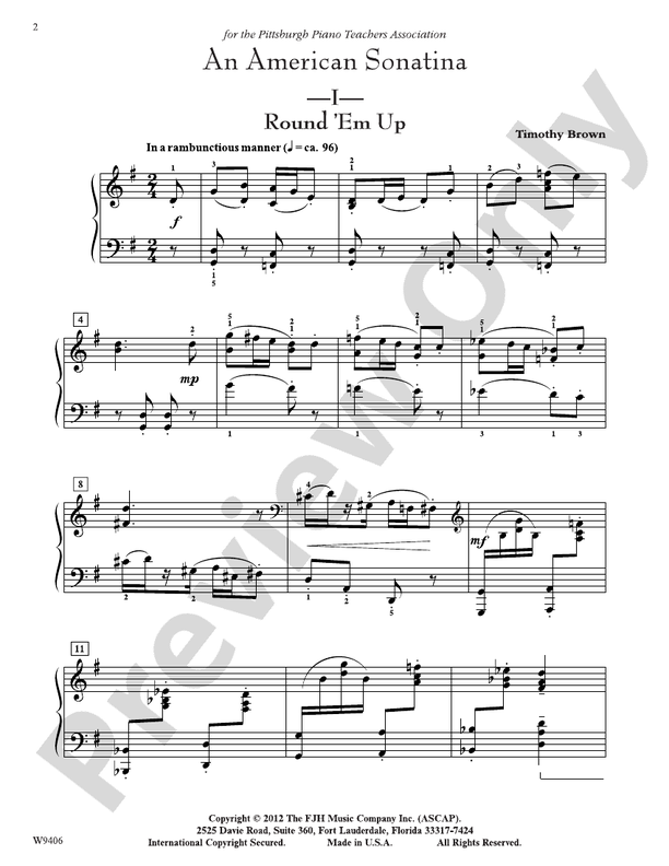 An American Sonatina - Piano (Digital Download)