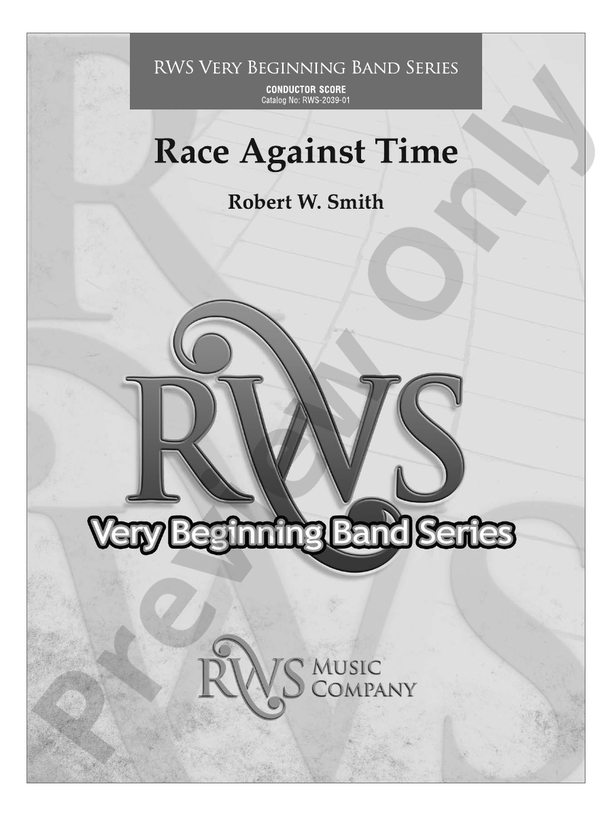 Race Against Time - Concert Band Conductor Score & Parts(Digital Download)