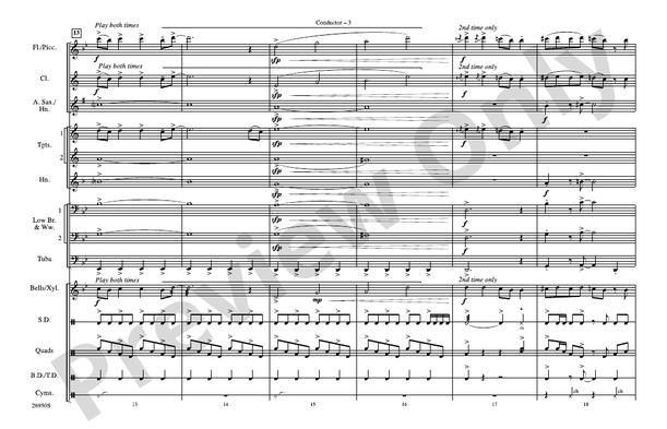 Monterey – Marching Band Conductor Score & Parts (Digital Download)