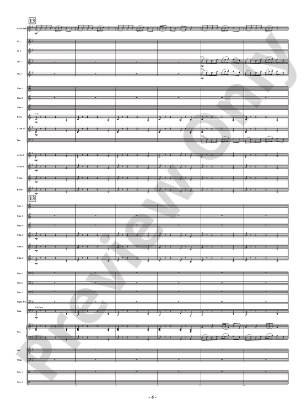 The Music Lesson - Mvt. 3 from Three Conversations with Matisse - Concert Band Conductor Score & Parts(Digital Download)