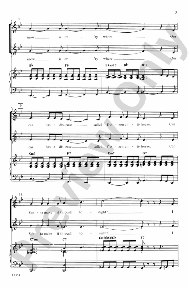 Can Santa Make It Through Tonight? – 2-Part/SSA Choral Octavo (Digital Download)