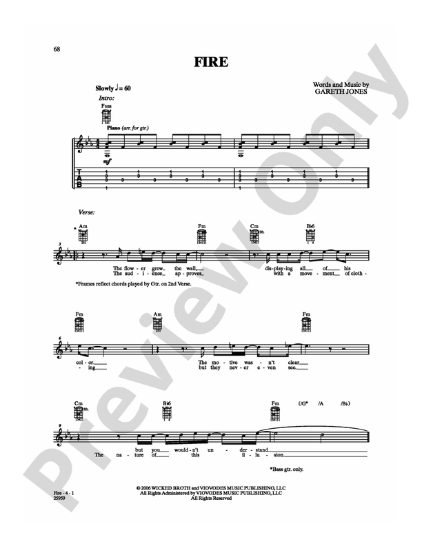 Fire - Guitar TAB (Digital Download)
