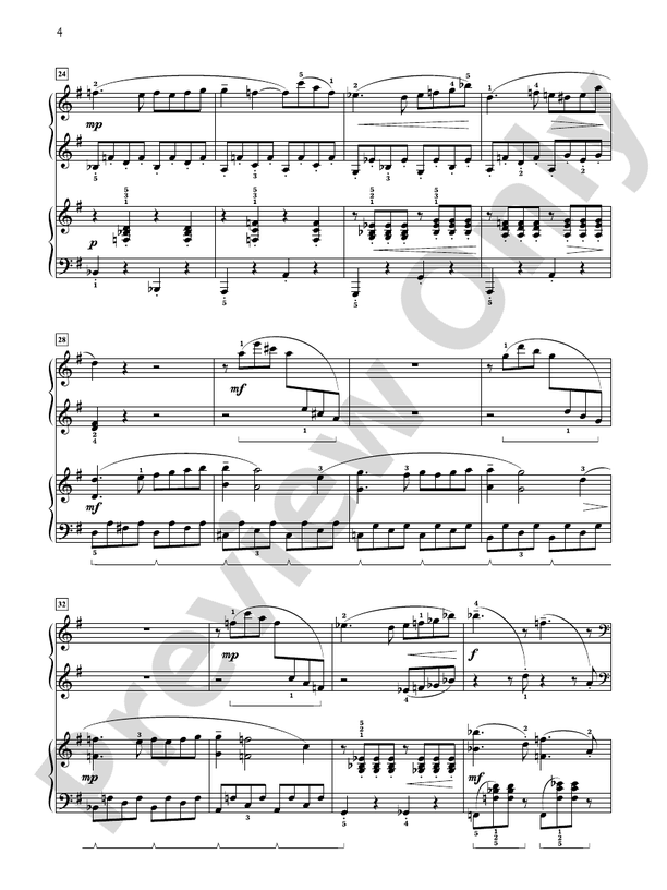 Spring Concerto: In Four Movements for Solo Piano with Piano Accompaniment - 2 Pianos, 4 Hands (Digital Download)