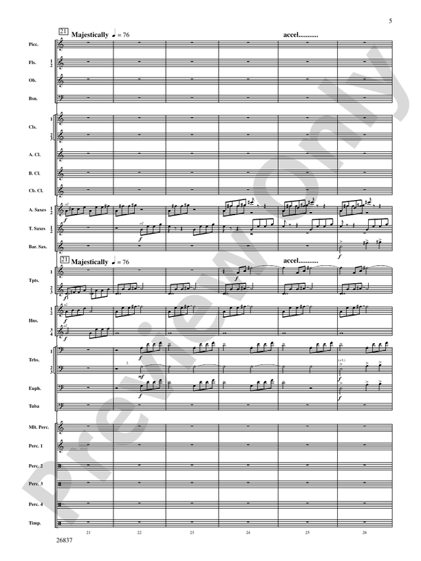 Adoration (Movement 1 from Symphony of Prayer) - Concert Band Conductor Score & Parts (Digital Download)