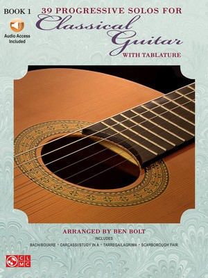 39 Progressive Solos for Classical Guitar - Book 1 - Various - Classical Guitar Various Cherry Lane Music Guitar TAB /CD