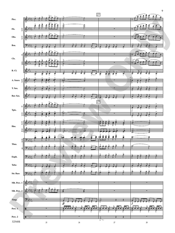 Genesis - Concert Band Conductor Score & Parts (Digital Download)