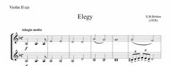 Elegy for Strings - Violin II Part (Digital Download)