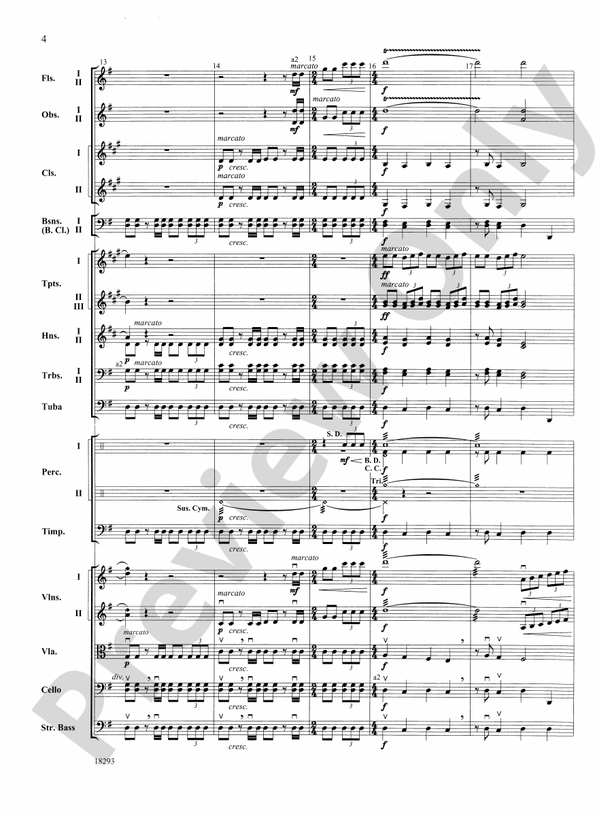 Millennium – Full Orchestra Conductor Score & Parts (Digital Download)