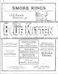 Smoke Rings (from 'The Blue Kitten') - Vocal/Piano (Digital Download)