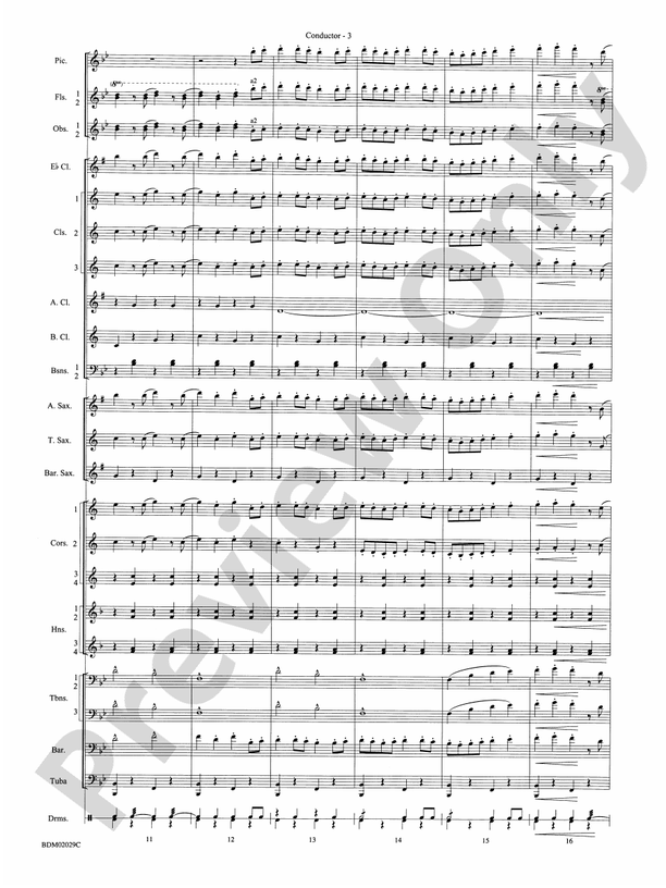 George Washington Bicentennial March - Concert Band Conductor Score & Parts (Digital Download)