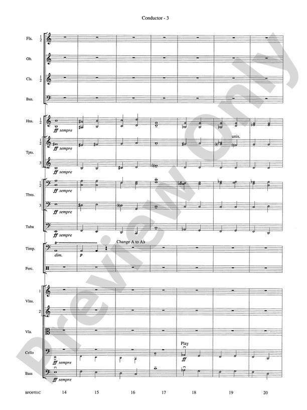 Finlandia (Grade 3.5) – Full Orchestra Conductor Score & Parts (Digital Download)