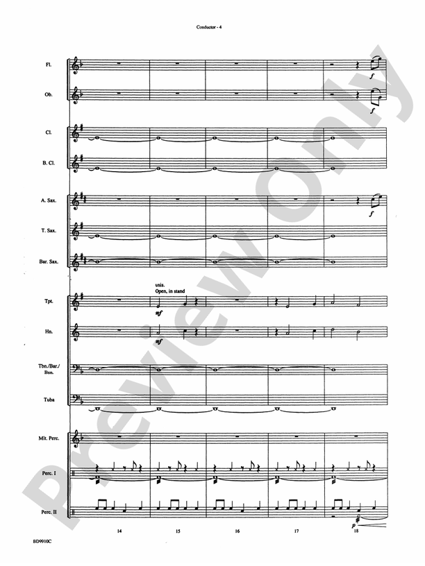 Voodoo Dance - Concert Band Conductor Score & Parts (Digital Download)