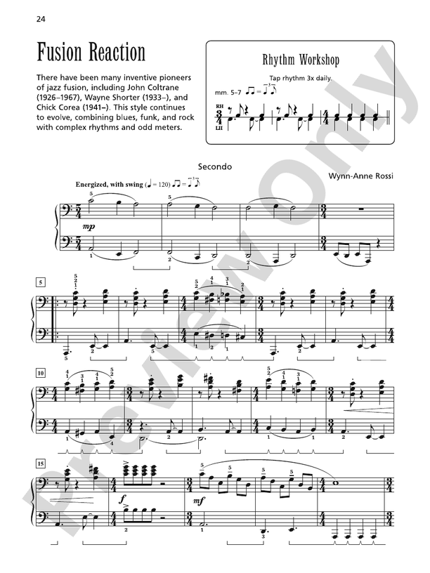 Fusion Reaction - 1 Piano, 4 Hands (Digital Download)